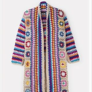 Saachi Crochet Wool Cardigan New